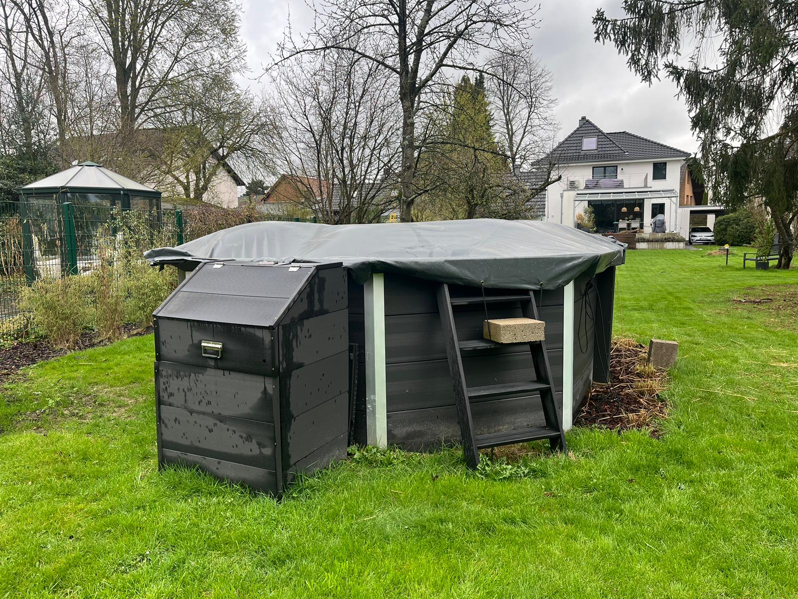 Boden Pflastern Vorher